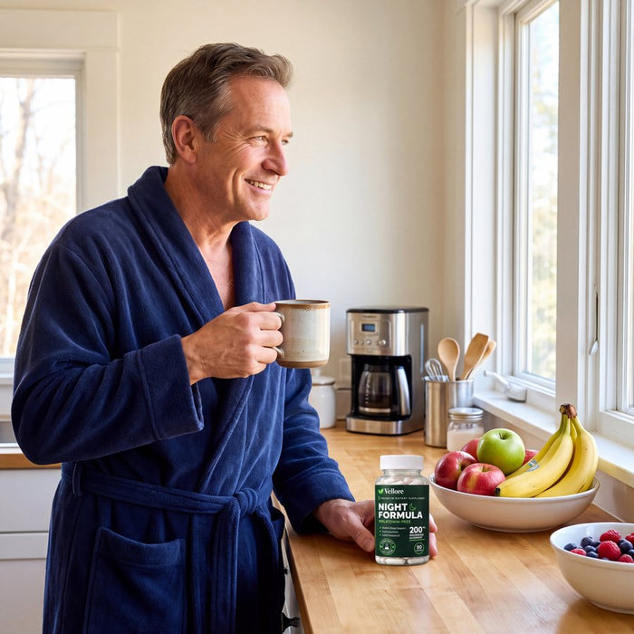 Morning coffee in the kitchen