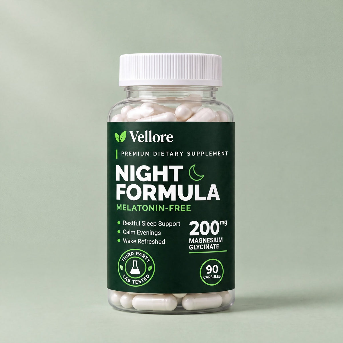 Vellore Night Formula, 90 capsules, melatonin-free